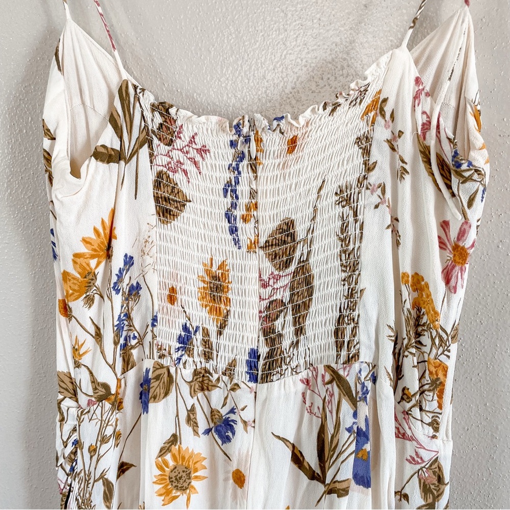 Reformation |  Kourtney Dress Frolic Floral Print Midi Dress, 12 - Picture 11 of 16